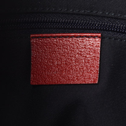 Gucci Monogram Medium Abbey D Ring Hobo Navy Red 6 of 7