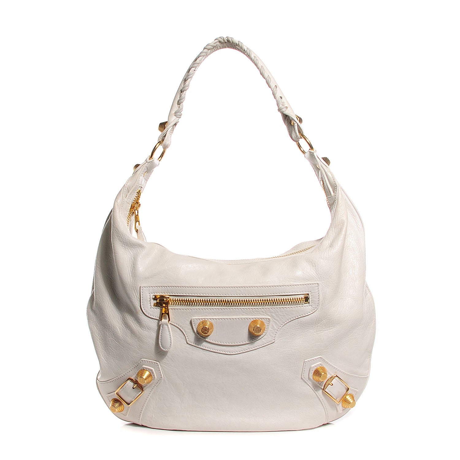 Balenciaga Agneau Giant 21 Gold Hardware Hobo White 1 of 9