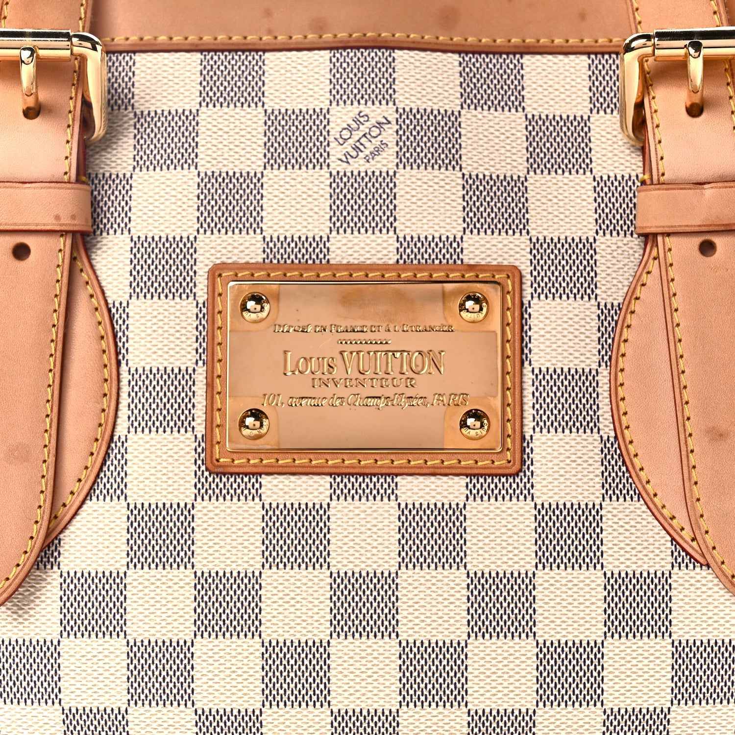 Louis Vuitton Damier Azur Hampstead MM 6 of 8