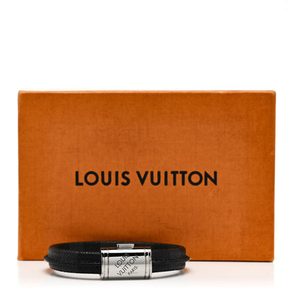 Louis Vuitton Damier Graphite Clip It Bracelet 5 of 5