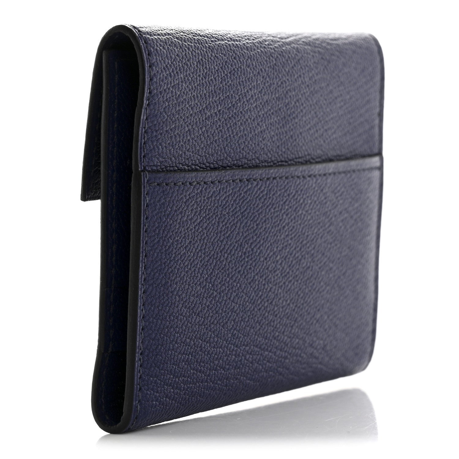 Hermes Chevre Mysore Mini Clic Card Holder Bleu Encre 3 of 7