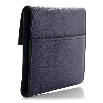 Hermes Chevre Mysore Mini Clic Card Holder Bleu Encre 3 of 7