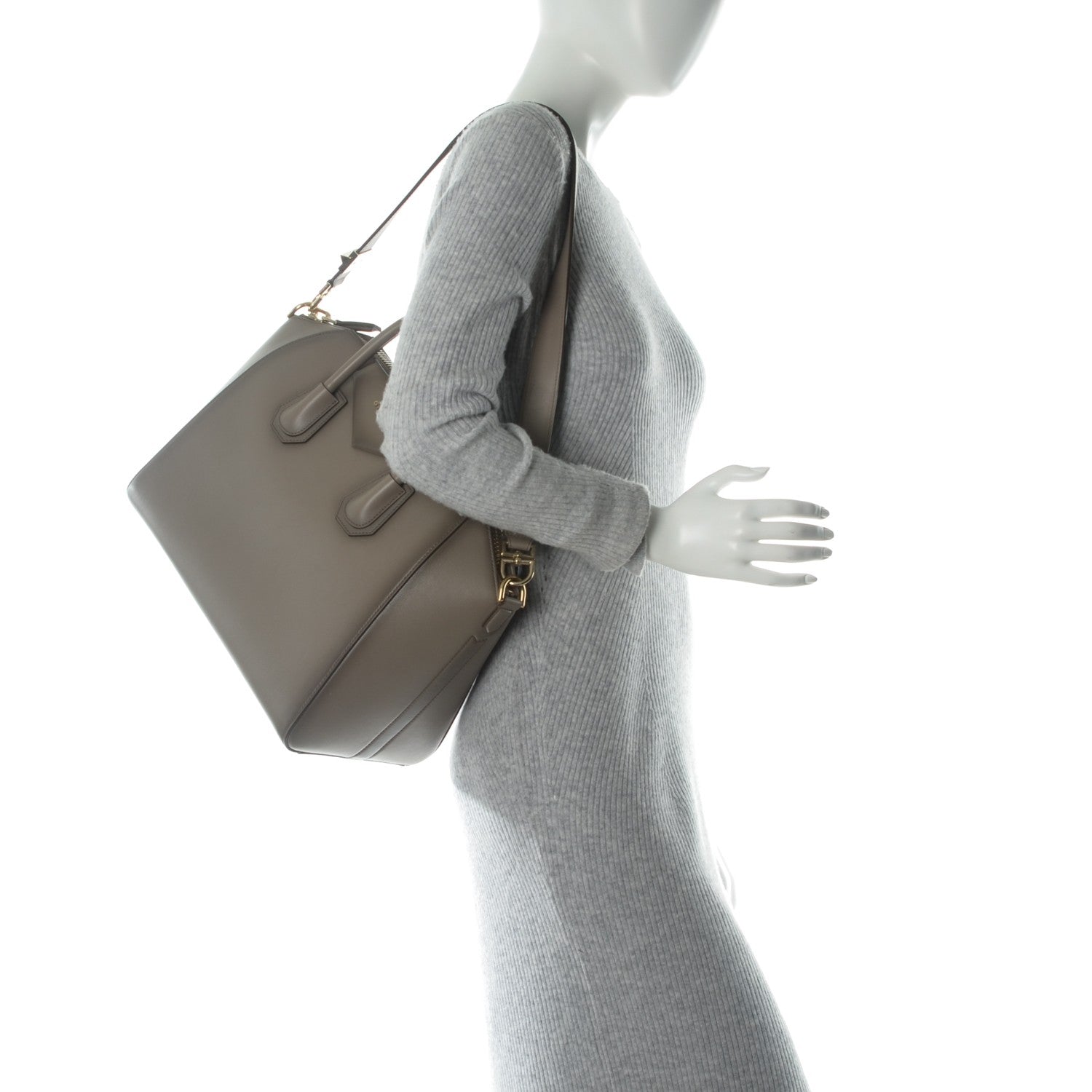 Givenchy Antique Calfskin Medium Antigona Grey 2 of 7