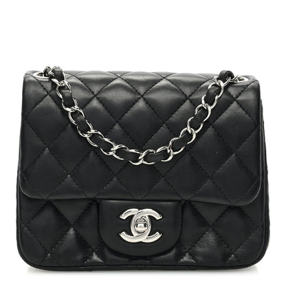 Chanel Lambskin Quilted Mini Square Flap Black 1 of 10