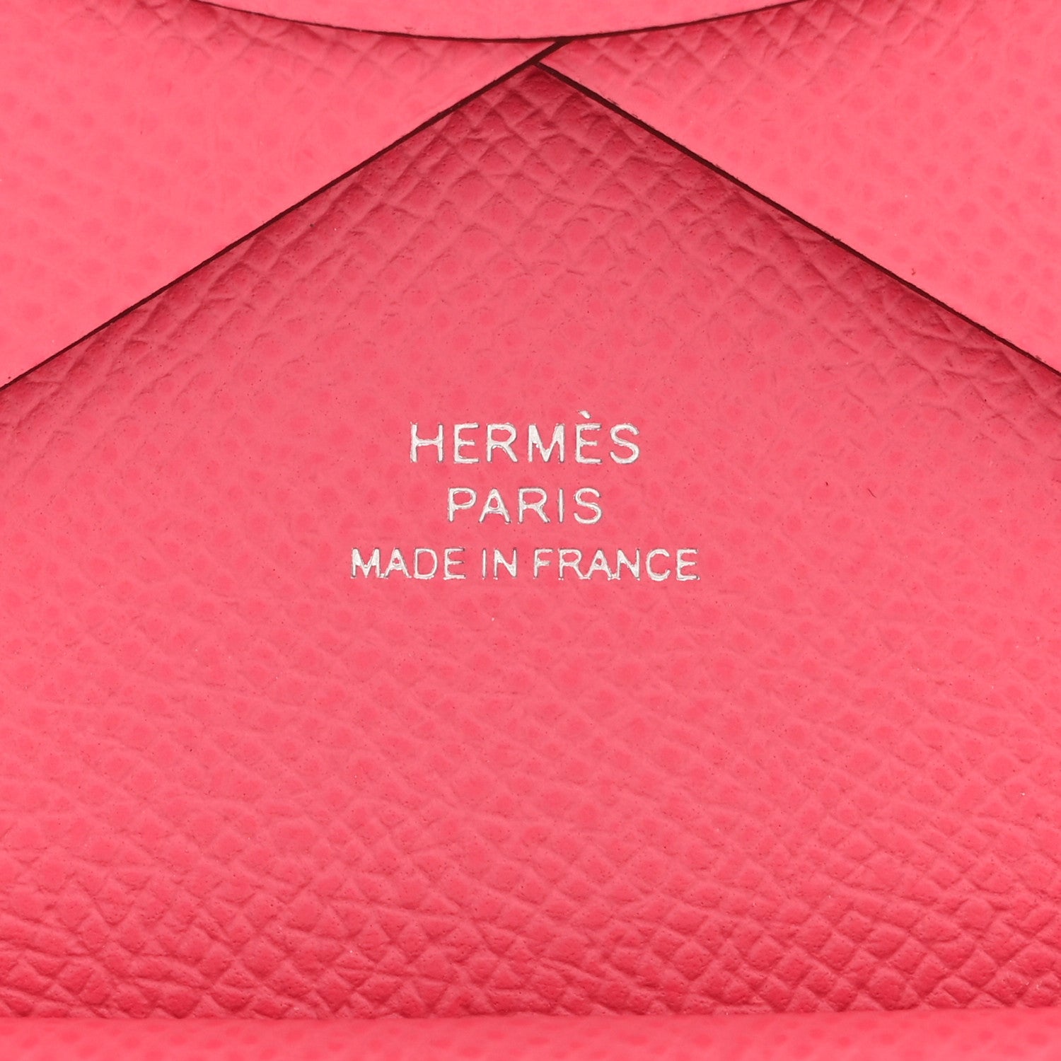 Hermes Epsom Calvi Duo Card Case Rose Azalee 6 of 8