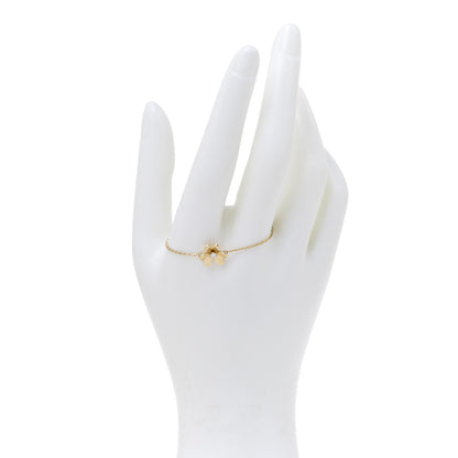 Van Cleef & Arpels 18K Yellow Gold Diamond Mini Frivole Bracelet 2 of 6