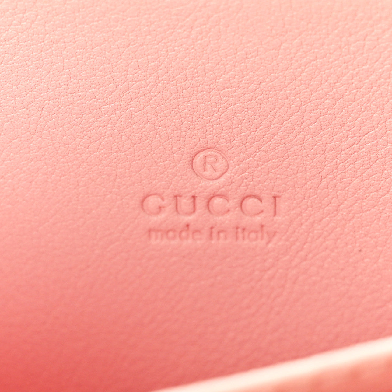 Gucci Supreme Monogram Vitello Eclipse Enamel Striped GG Key Card Case Beige Ebony Pink 6 of 7