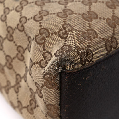 Gucci GG Monogram Large Web Handle Vertical Tote Dark Brown 8 of 16