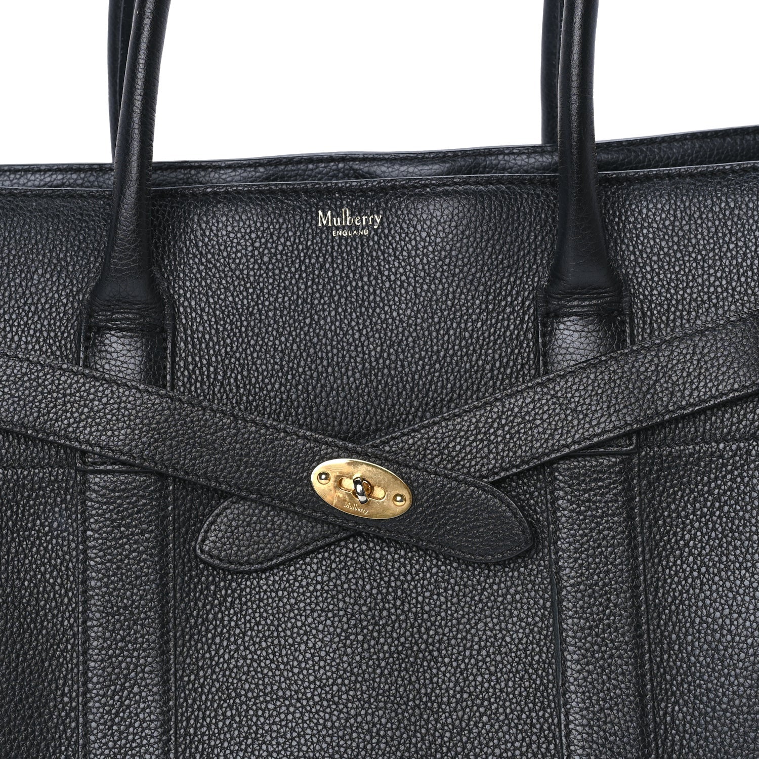 Mulberry Classic Grain Zipped Bayswater Black 6 of 7