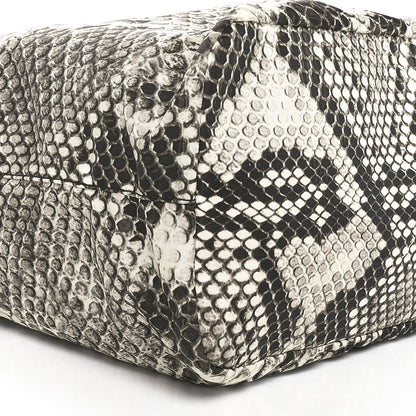 Prada Tessuto Nylon Snakeskin Print Tote Roccia 7 of 8