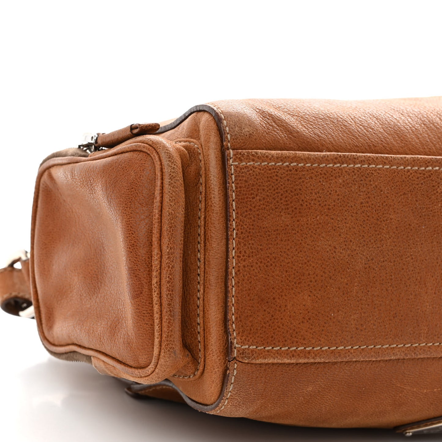 Vitello Antic Easy A Foldover Pushlock Flap Shoulder Bag Sughero