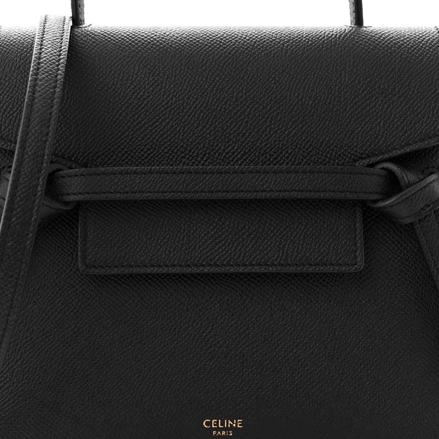 Celine Grained Calfskin Nano Belt Bag Black 8 of 10