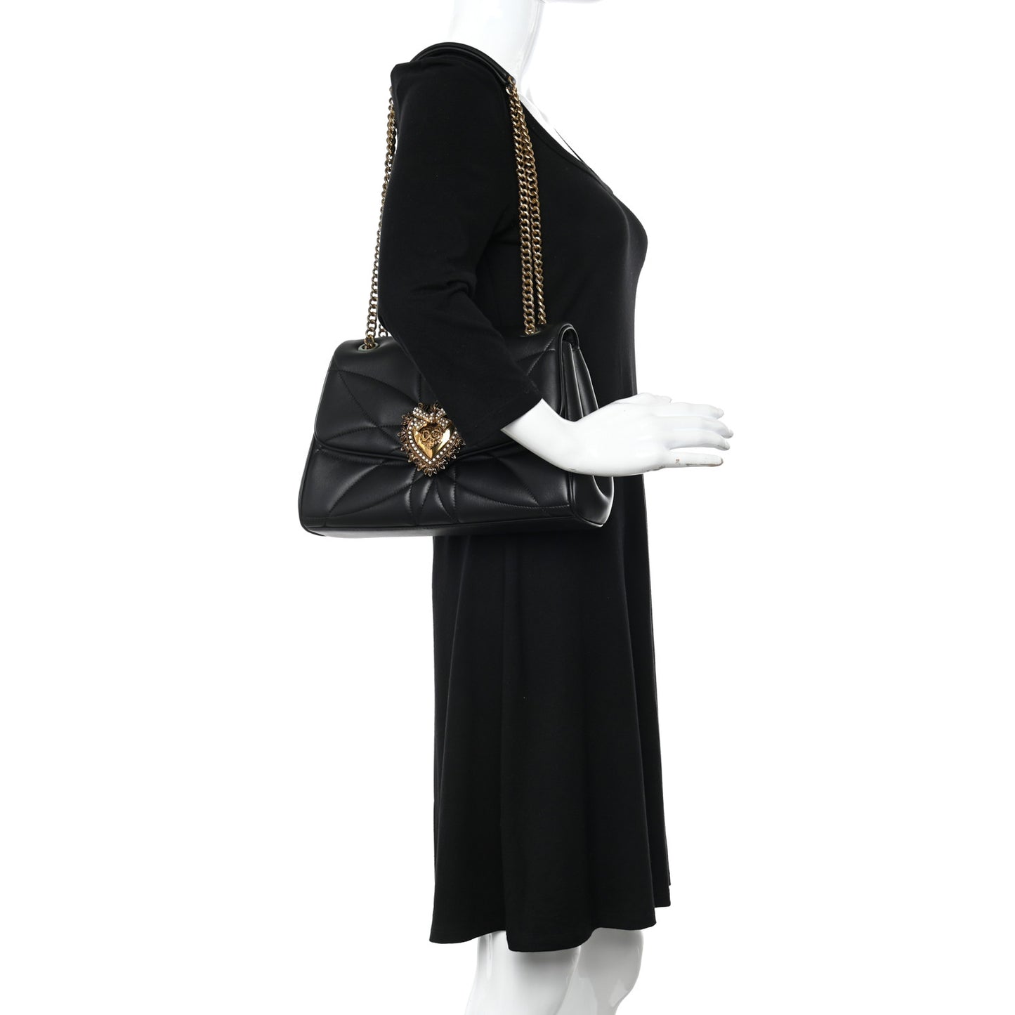 Nappa Quilted Devotion Bag Black