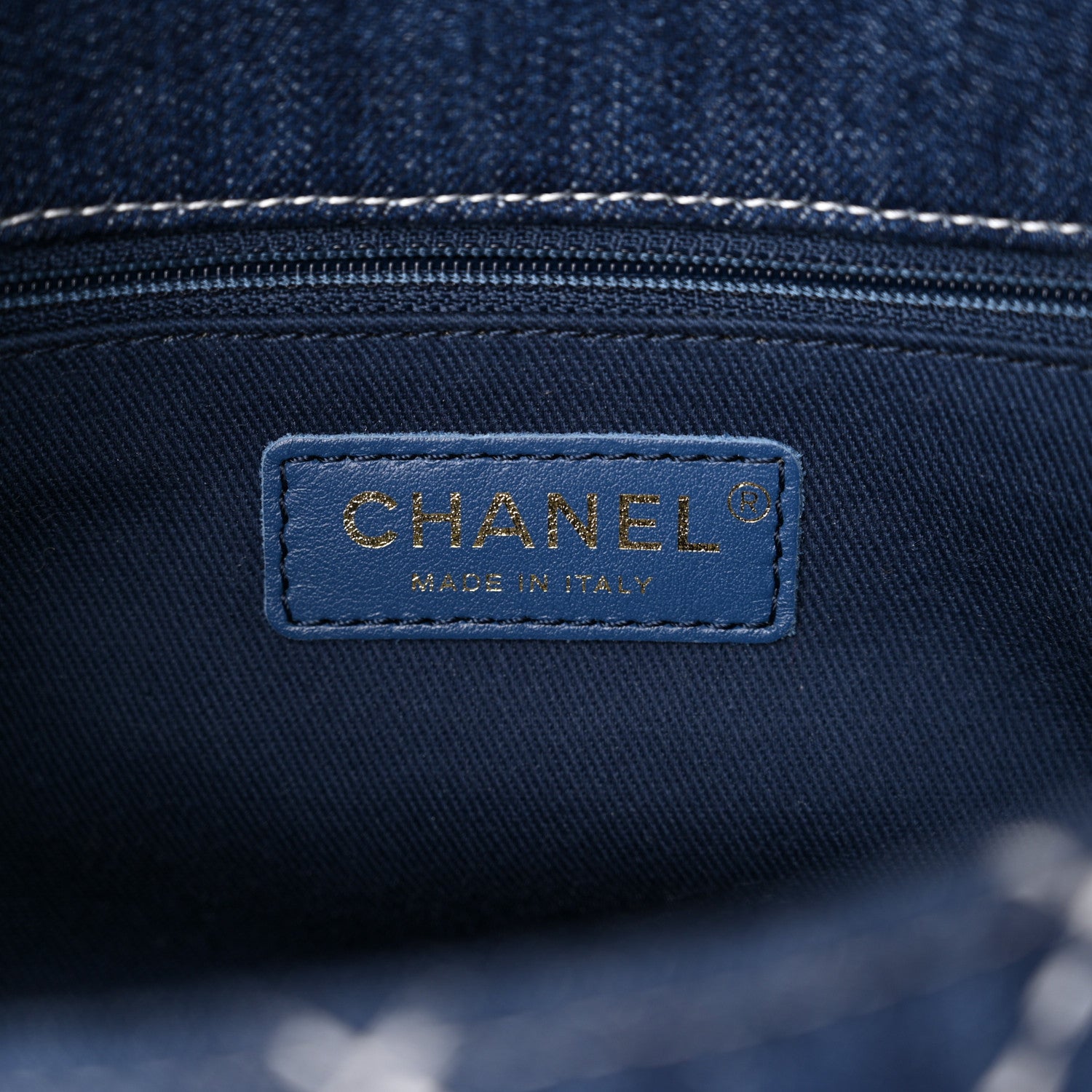 Chanel Denim Quilted Medium Denim Trip Single Flap Blue 6 of 10