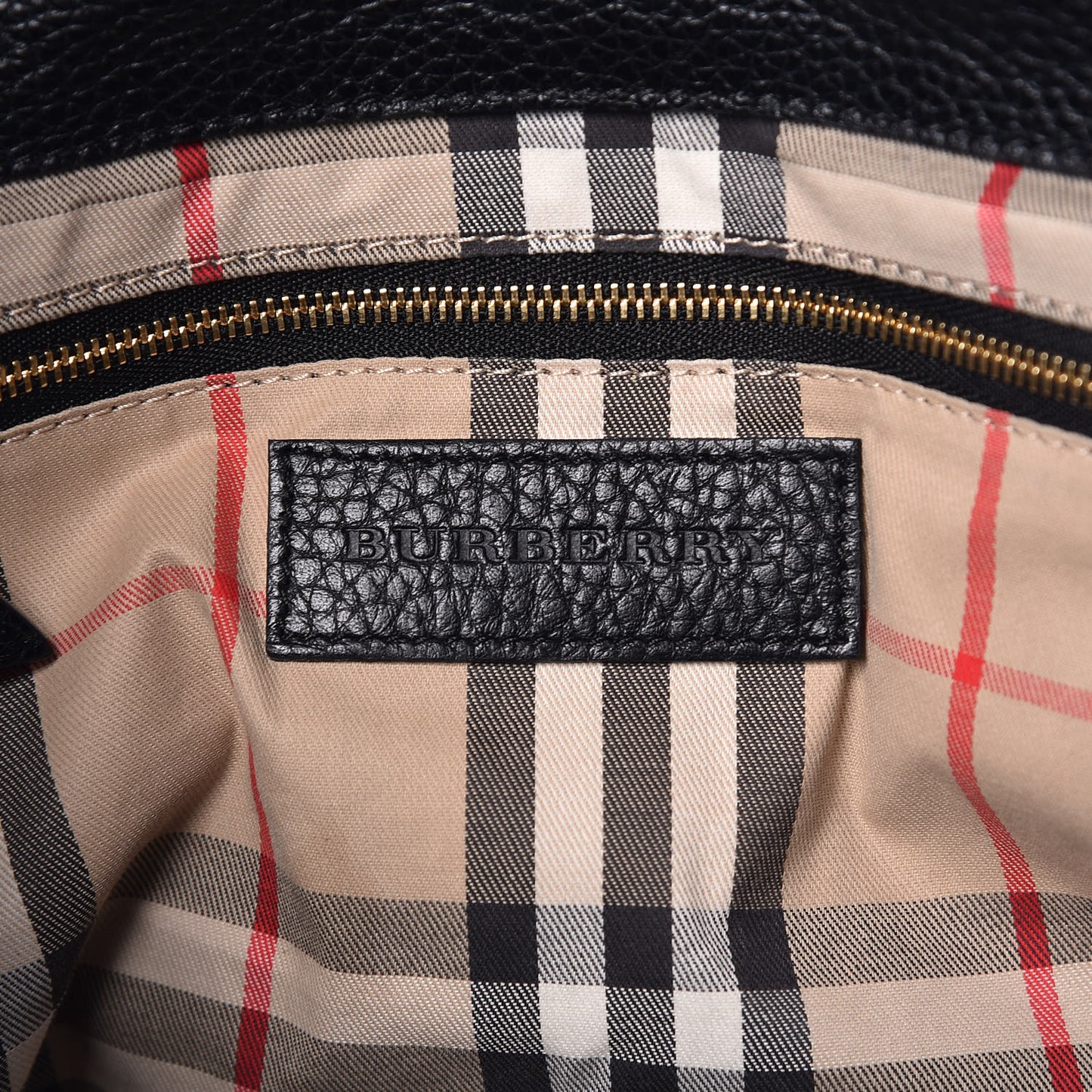 London Grainy Calfskin Medium Baynard Tote Black
