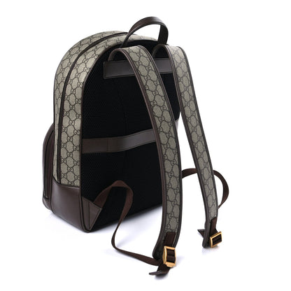 Gucci GG Supreme Monogram Ophidia Backpack  Beige Ebony Brown 2 of 8