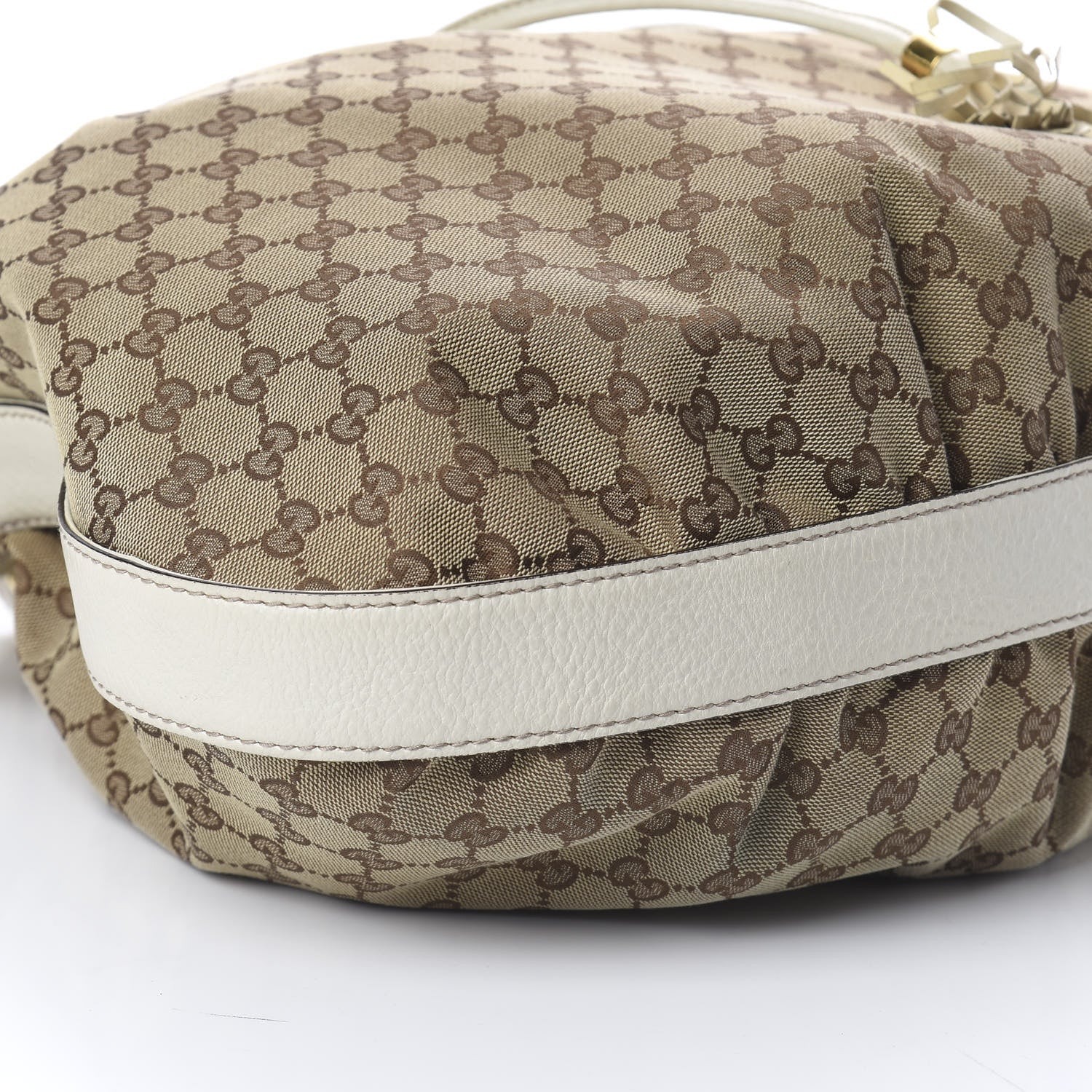 Gucci Monogram Medium Interlocking Icon Shoulder Bag White 7 of 8