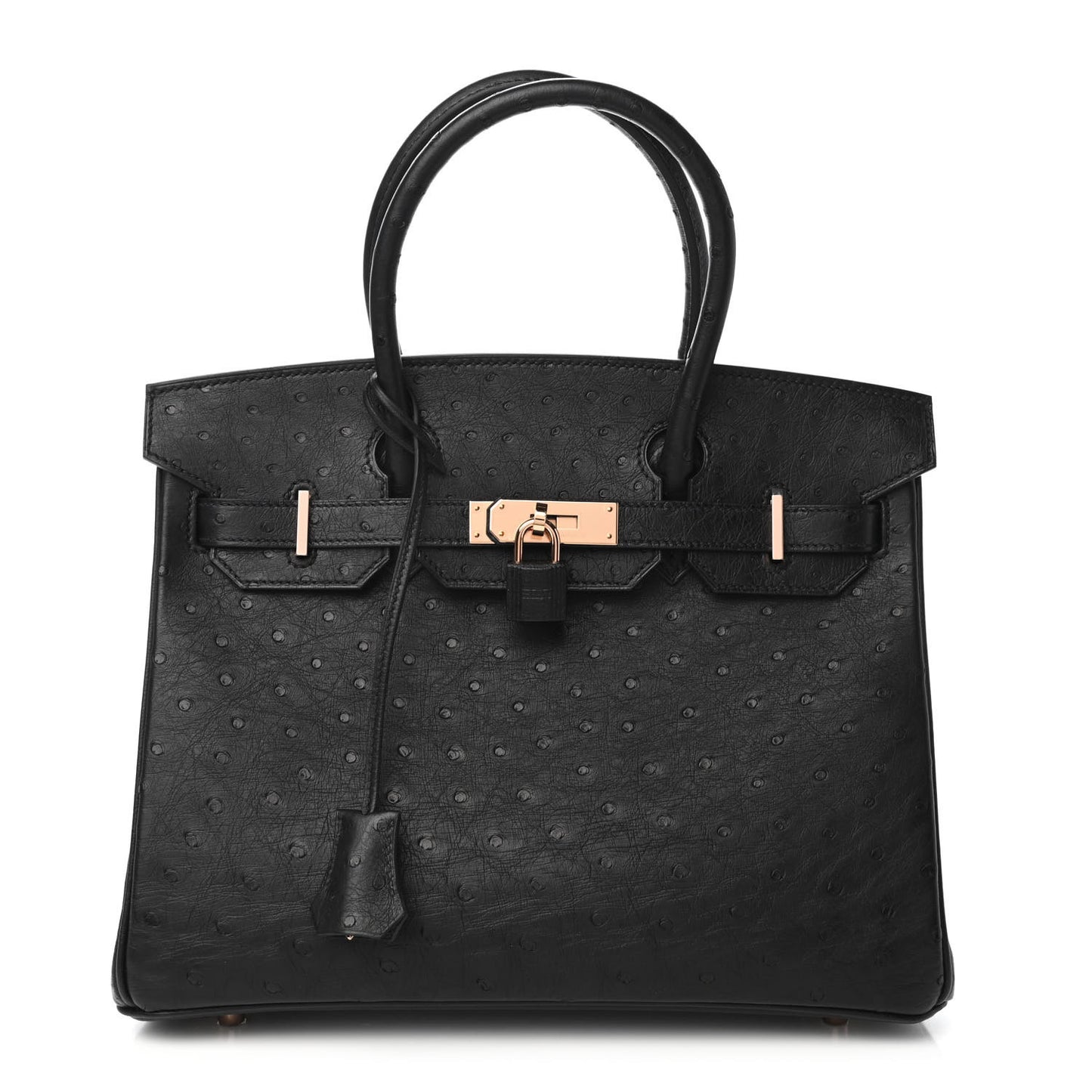 Ostrich Birkin 30 Black