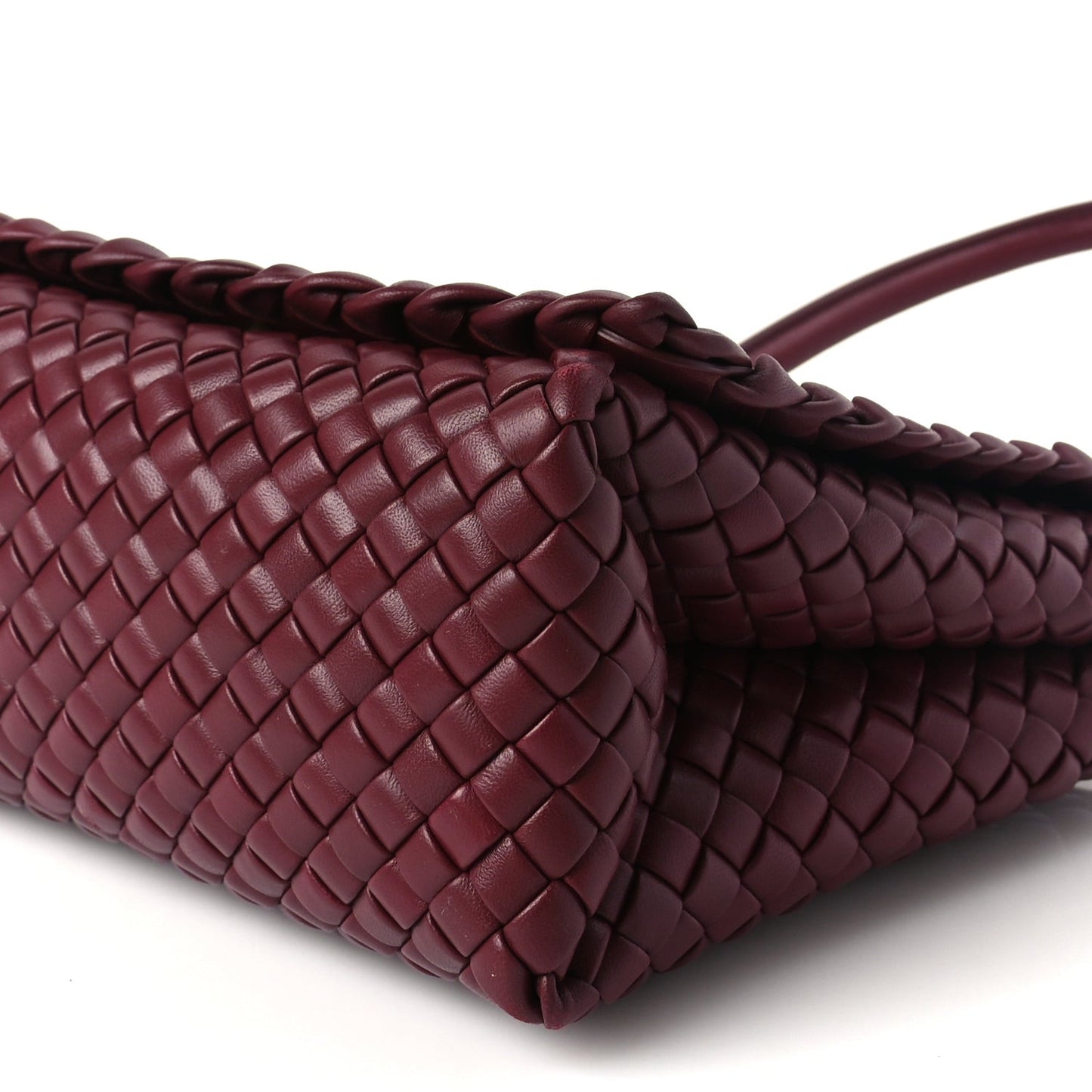 Nappa Intrecciato Patti Top Handle Bag Barolo