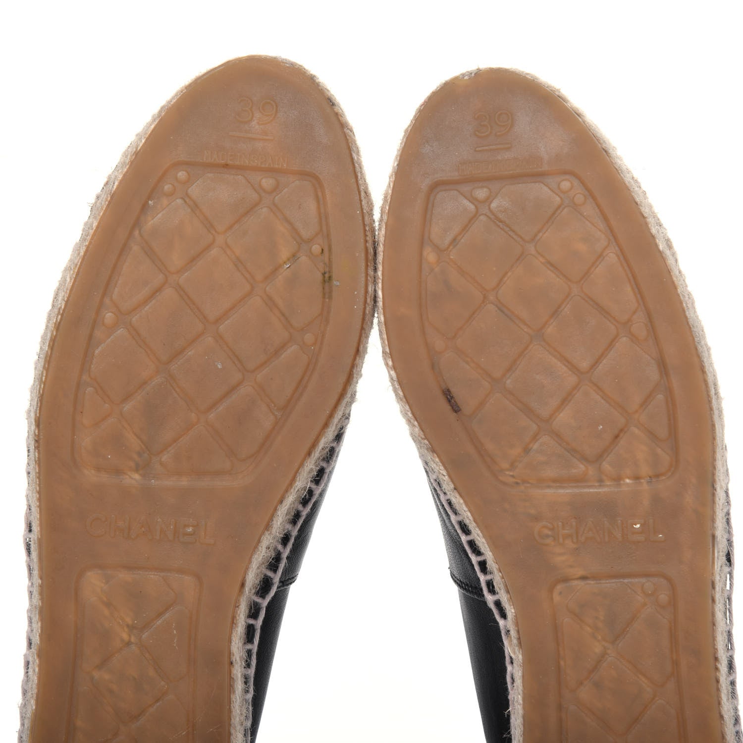 Chanel Lambskin CC Espadrilles 39 Black 12 of 13