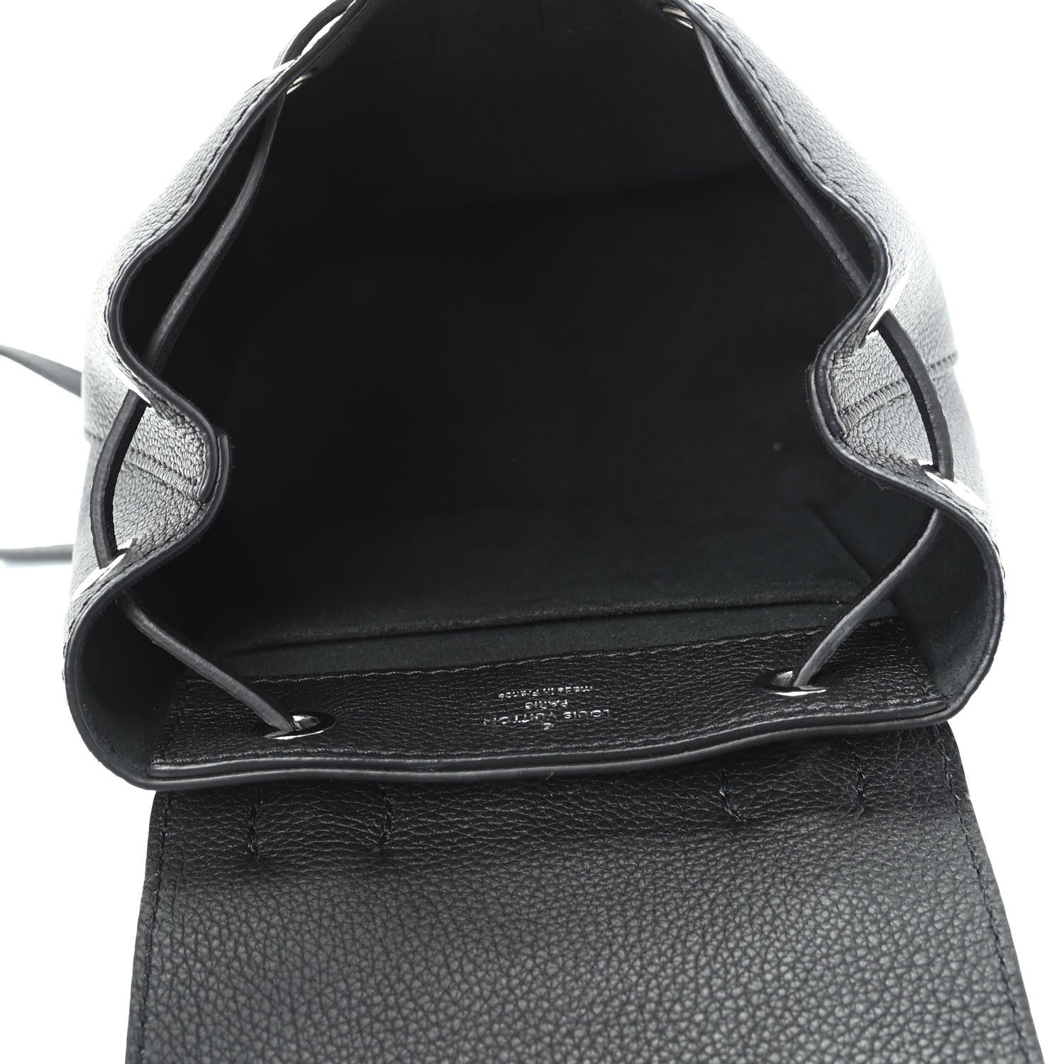 Louis Vuitton Calfskin Lockme Mini Backpack Black 5 of 8