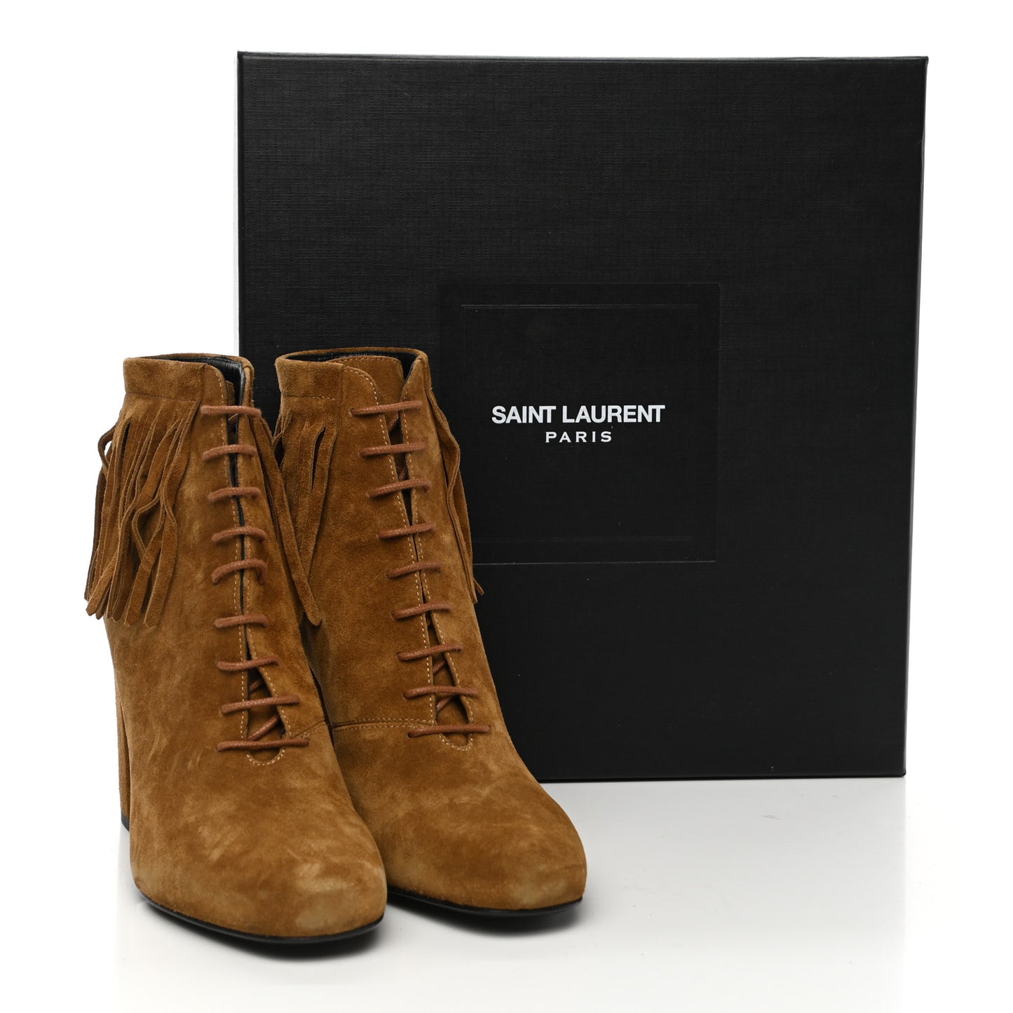 Suede Babies 90 Fringe Ankle Boots 37 Light Tan