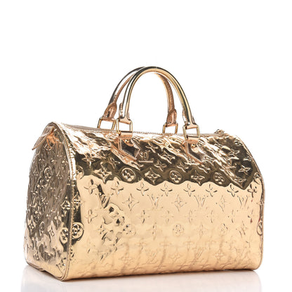 Louis Vuitton Monogram Miroir Speedy 30 Gold 3 of 11