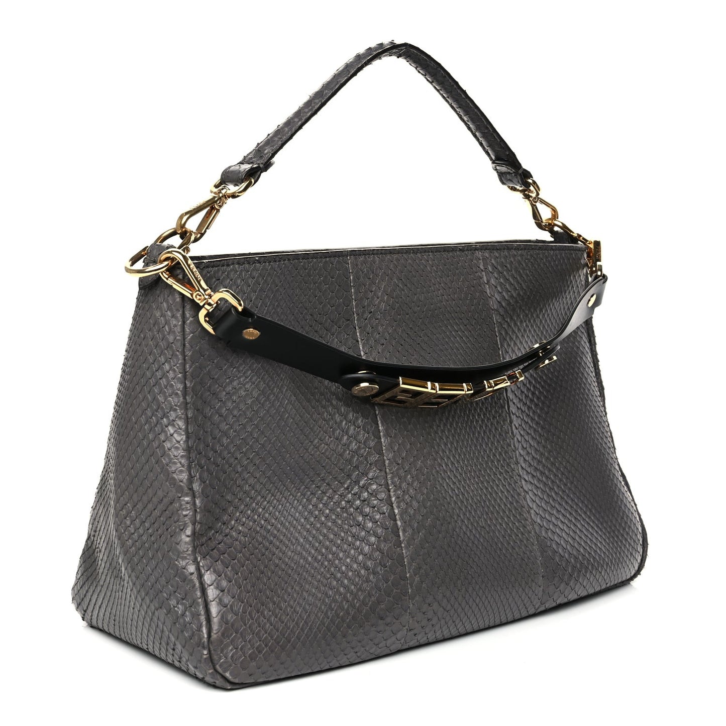 Snakeskin O'Lock Zipper Black