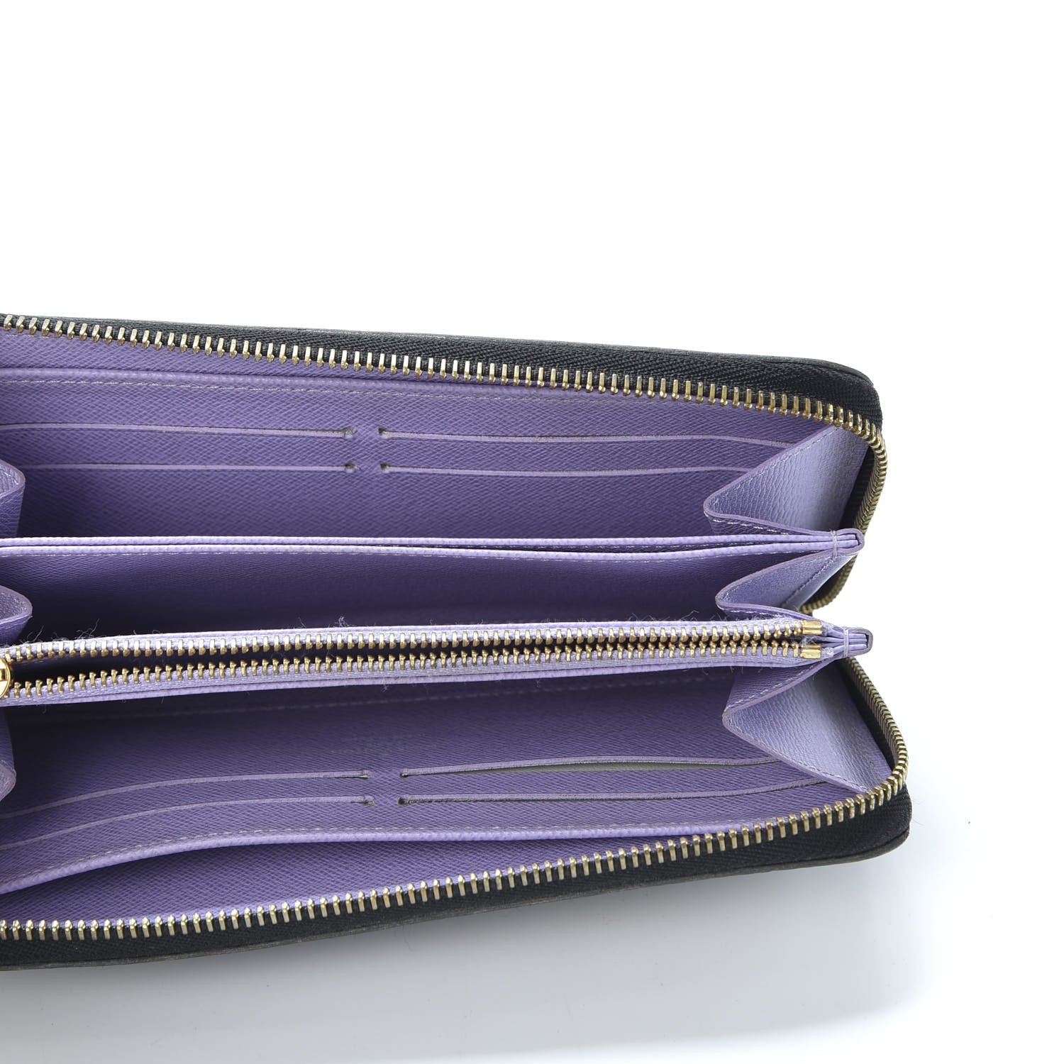 Louis Vuitton Monogram Multicolor Zippy Wallet Black Violet 4 of 8