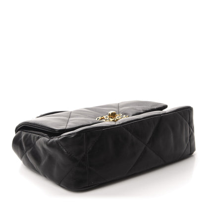 Chanel Lambskin Quilted Medium 19 Flap Black 4 of 10