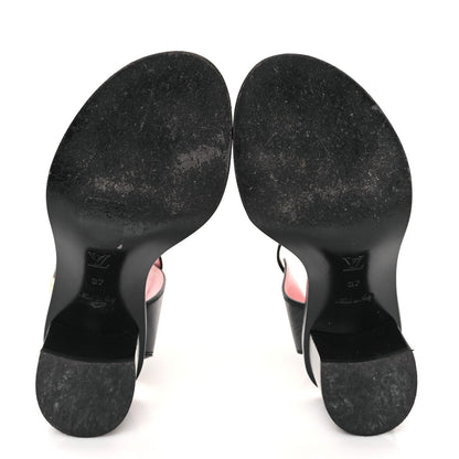Louis Vuitton Calfskin Monogram Passenger Sandals Black 6 of 7