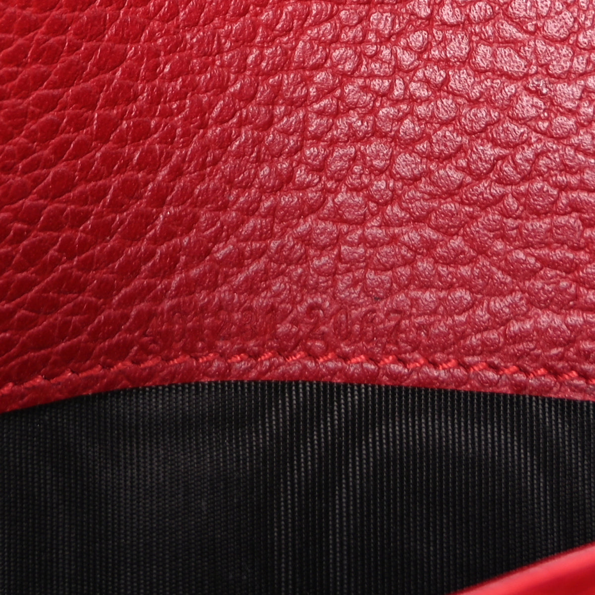 Calfskin Mini Dionysus Chain Wallet Hibiscus Red