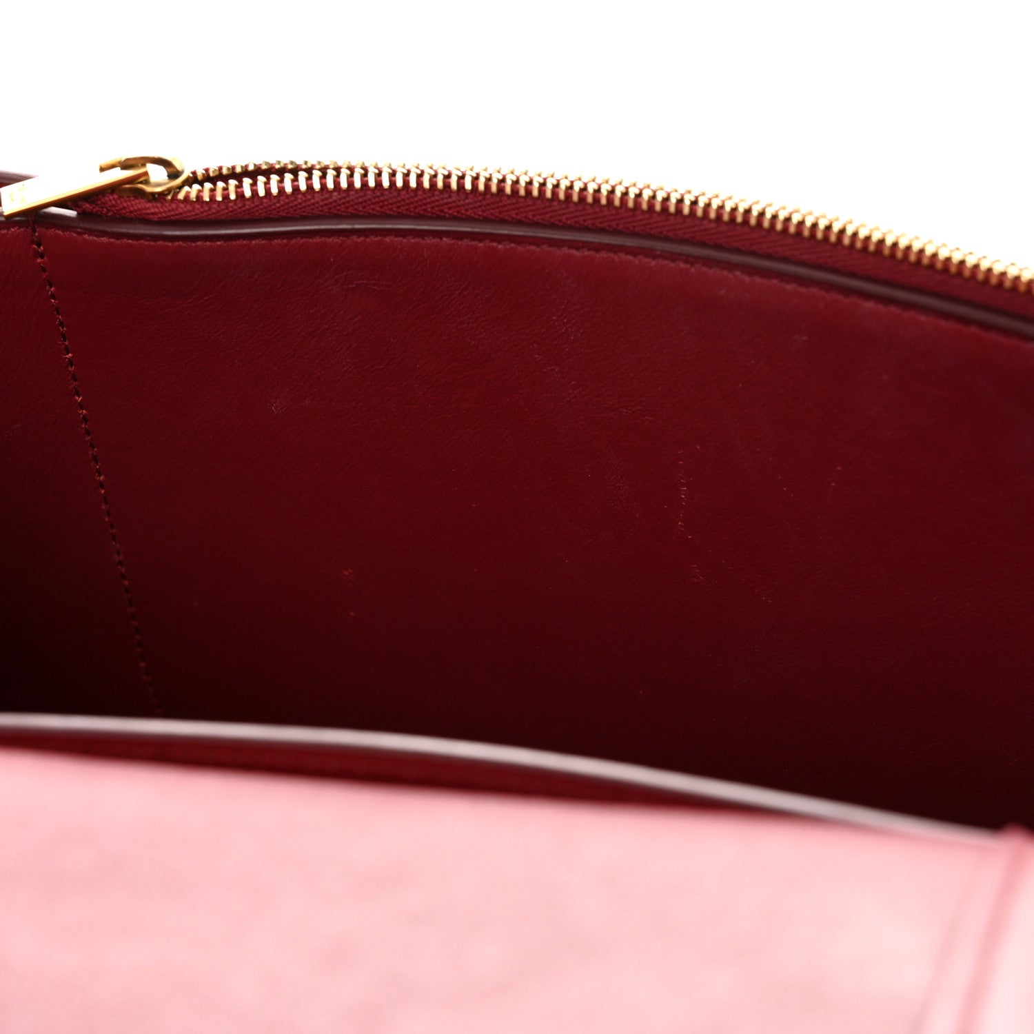 Celine Shiny Smooth Calfskin Medium Frame Shoulder Bag Ruby Nude 11 of 11