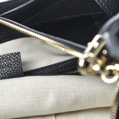 Gucci Pebbled Calfskin Large Soho Hobo Black 6 of 7