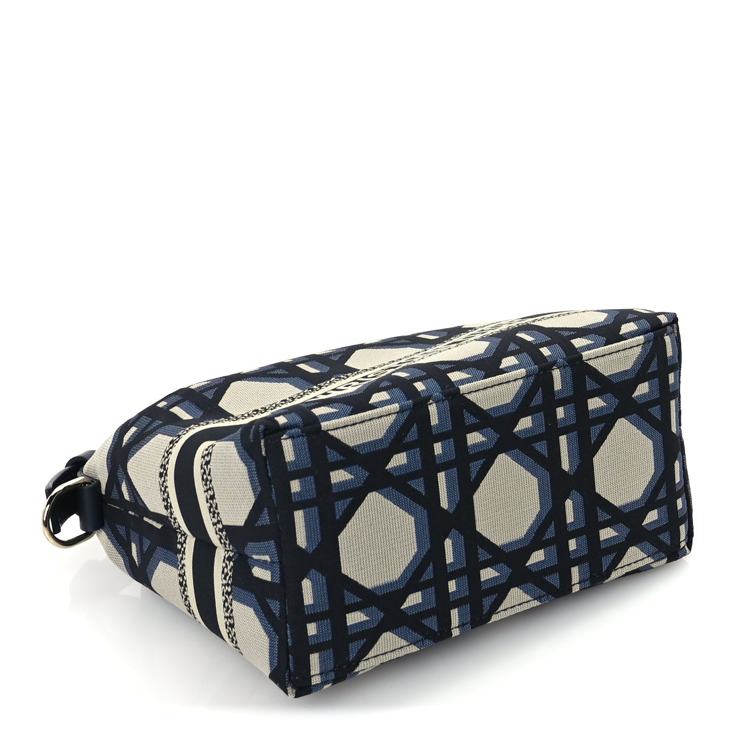 Christian Dior Technical Fabric Macrocannage DiorTravel Nomad Pouch  Beige Blue 3 of 8