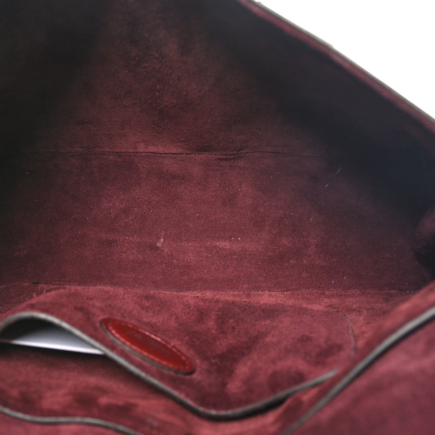 Shiny Smooth Calfskin East West Bayswater Black Cherry