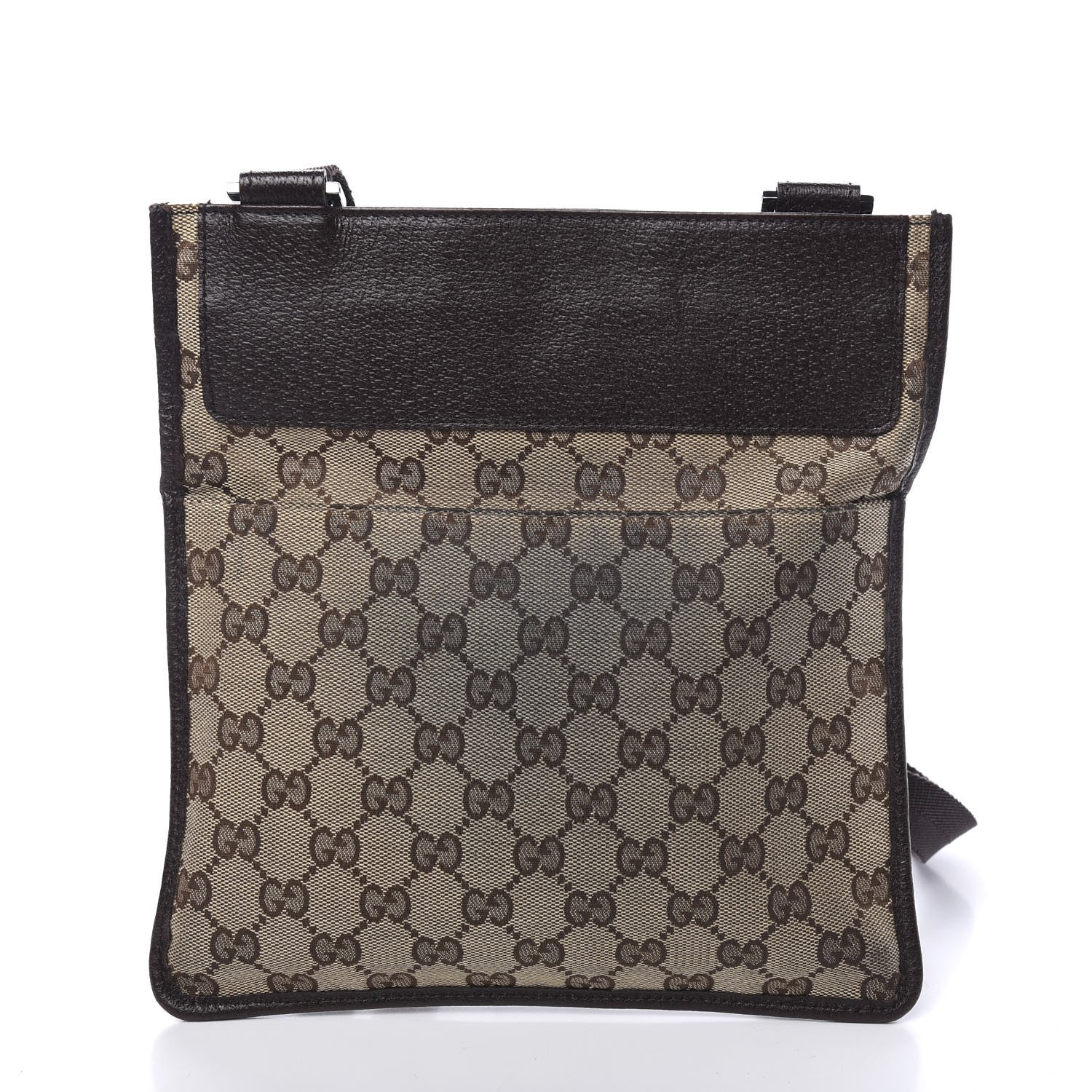 Gucci Monogram Messenger Crossbody Bag Dark Brown 9 of 11