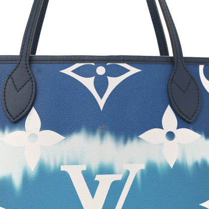 Louis Vuitton Monogram Escale Neverfull MM Blue 8 of 13
