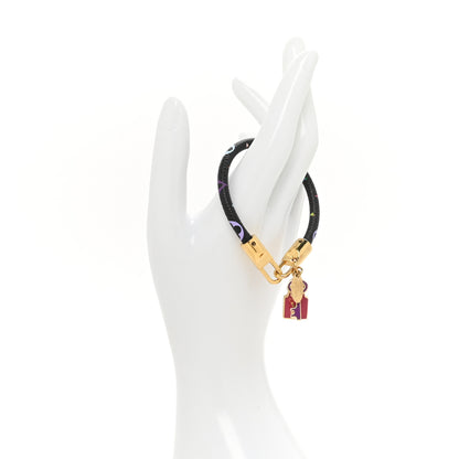 Louis Vuitton Monogram Multicolor Luck It Bracelet 17 Black 2 of 5