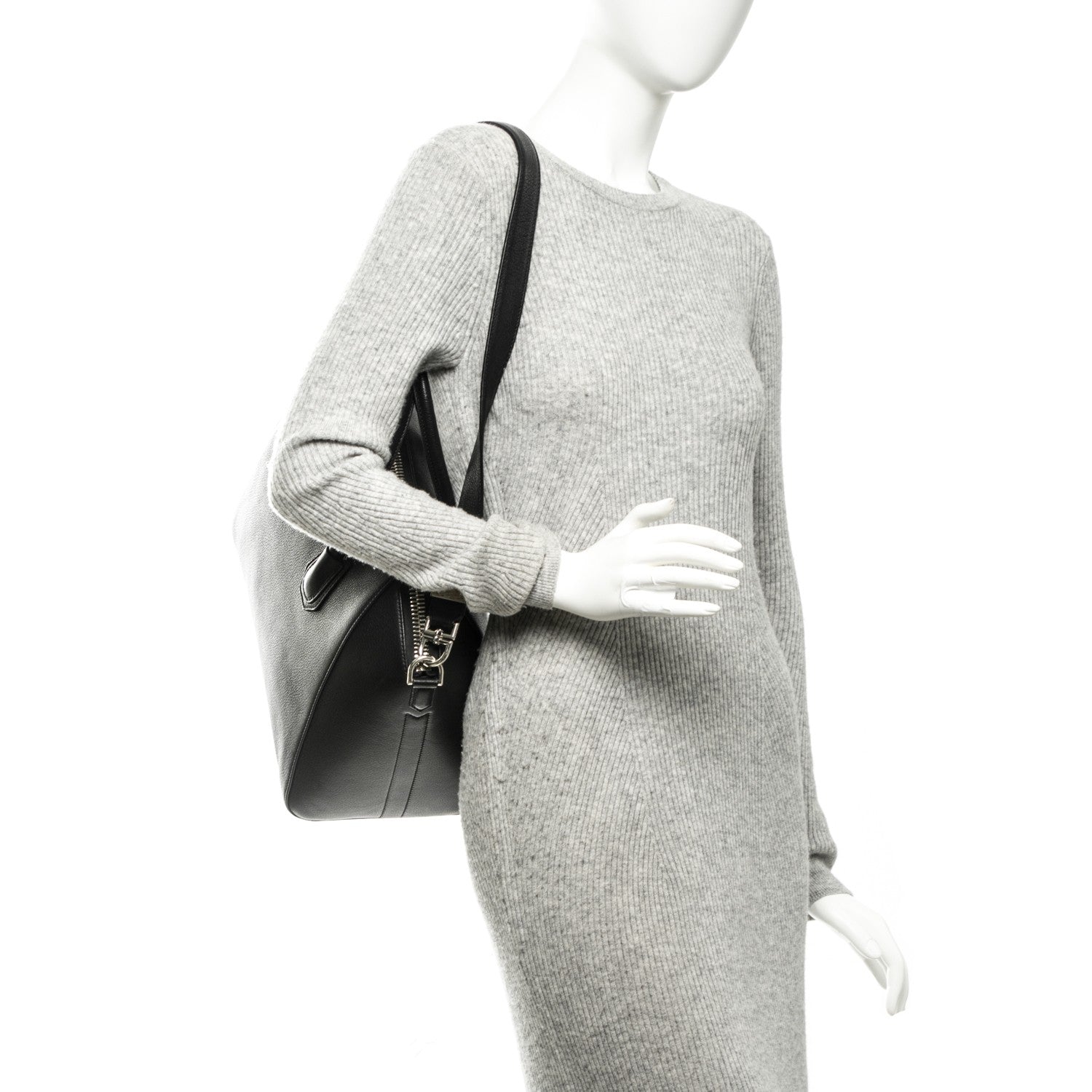 Givenchy Sugar Goatskin Medium Antigona Black 2 of 8