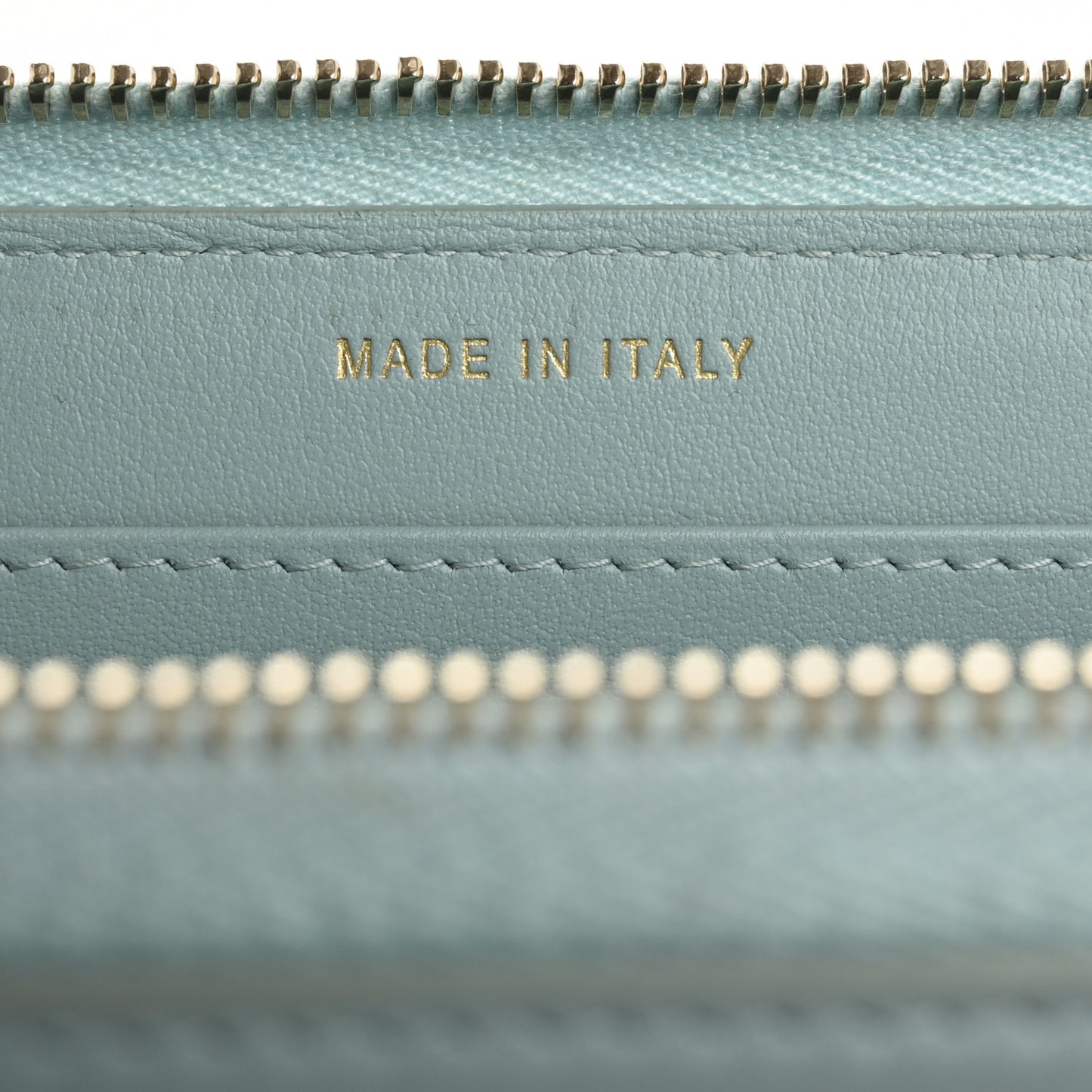 Caviar Quilted Large Filigree Zip Around Wallet Blue