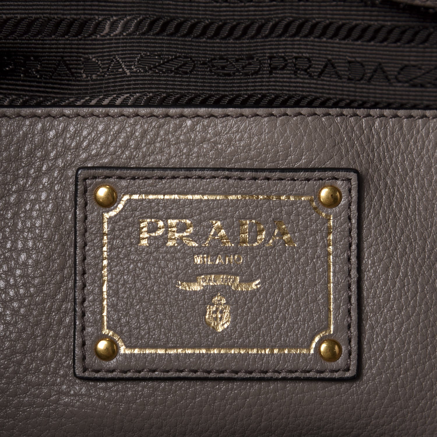 Prada Vitello Daino Tote Argilla 9 of 10