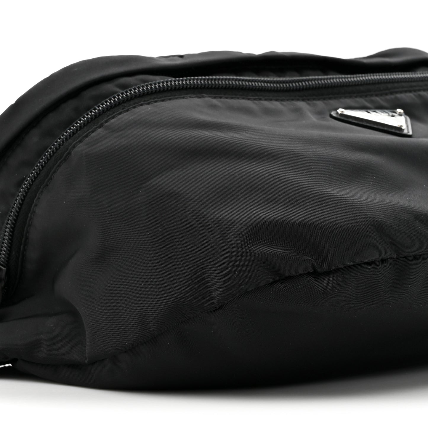 Re-Nylon Saffiano Convertible Belt Bag Black