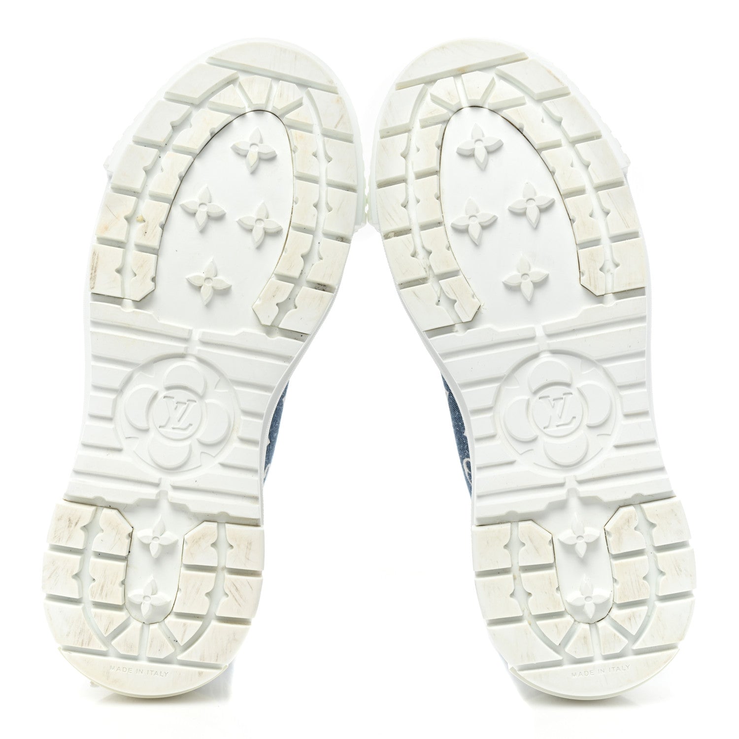 Louis Vuitton Denim Monogram Squad Sneaker Boots 35.5 Marine 6 of 9