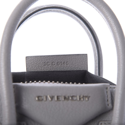 Givenchy Sugar Goatskin Mini Antigona Pearl Grey 9 of 9