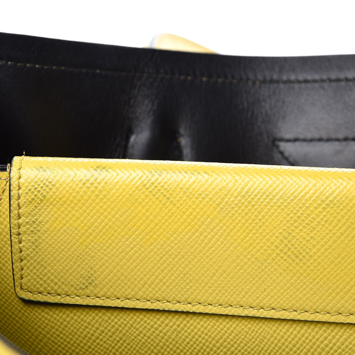 Prada Saffiano Cuir Large Double Bag Girasole 12 of 18