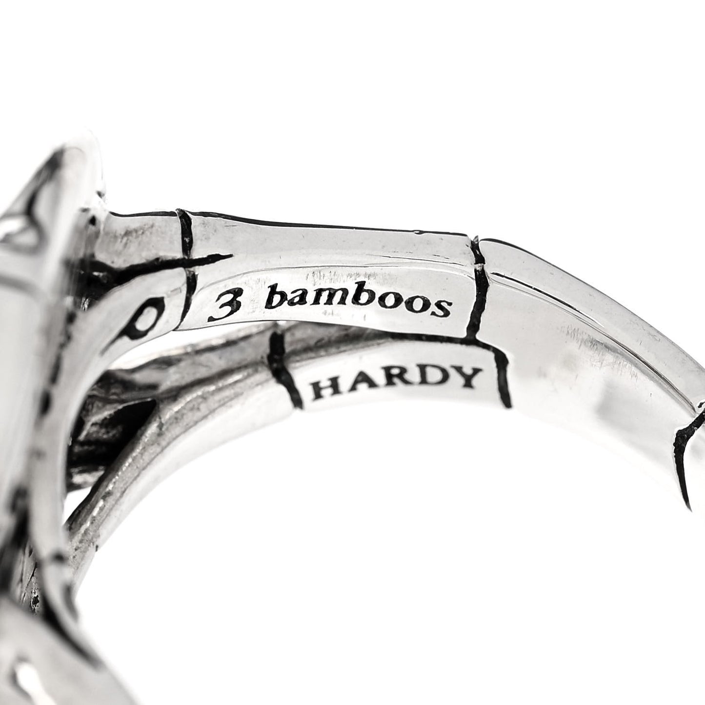 Sterling Silver Blue Topaz Bamboo Ring 57 8