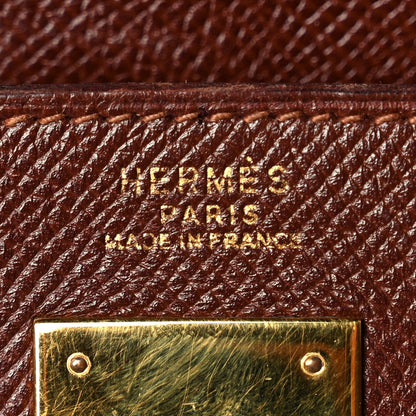 Hermes Courchevel Kelly Retourne 32 Chocolate 5 of 13