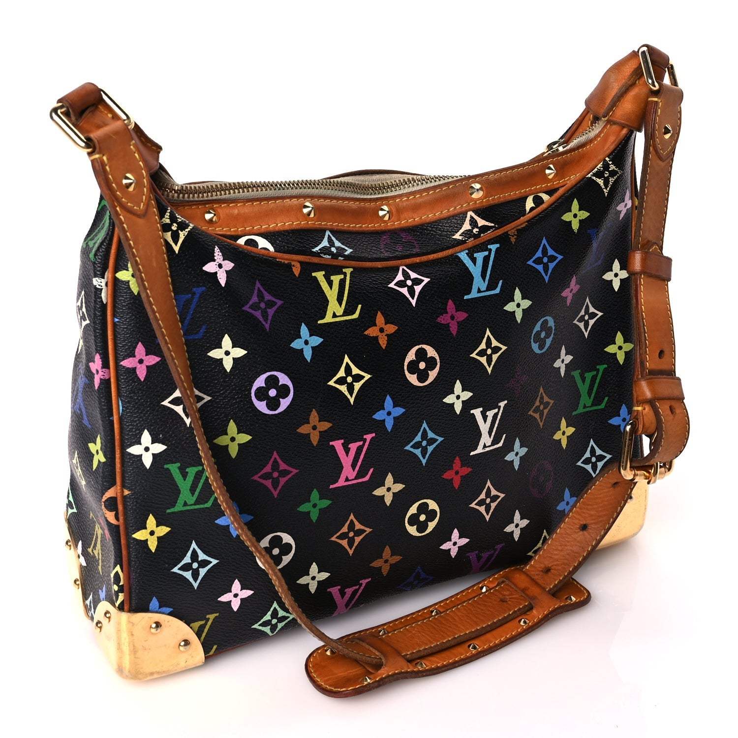 Louis Vuitton Monogram Multicolor Boulogne Black 2 of 8
