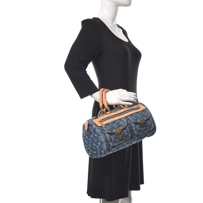 Louis Vuitton Monogram Denim Neo Speedy Blue 2 of 12
